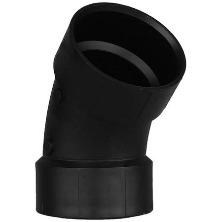 ABS, 45 Elbow, 3 in, 3 in MPN:1WJA3