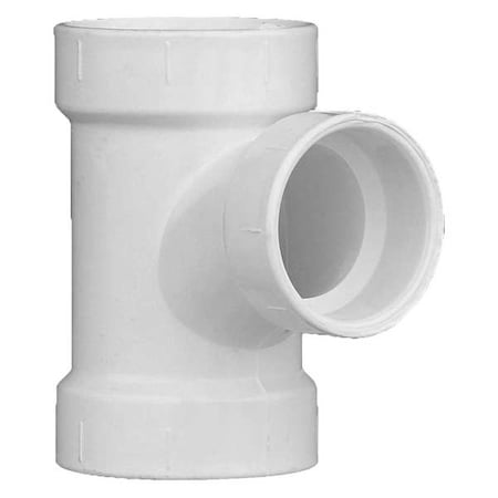 PVC Sanitary Tee, Hub, 2 in x 2 in x 1 1/2 in Pipe Size MPN:1WJP7