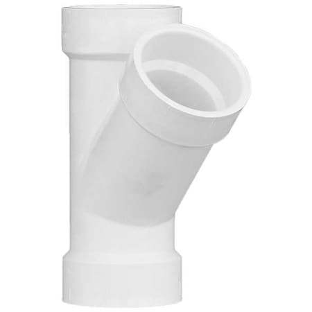 PVC Wye, Hub, 1-1/2 in Pipe Size MPN:1WJT8