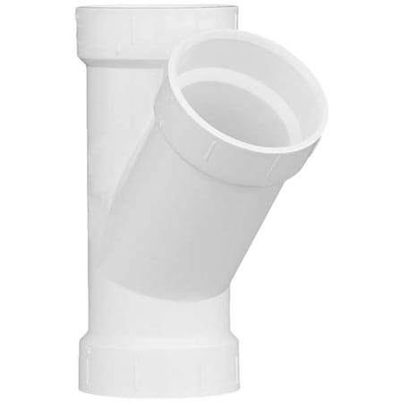 PVC Wye, Hub, 2 in Pipe Size MPN:1WJU1