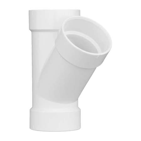 PVC Wye, Hub, 4 in Pipe Size MPN:1WJU5