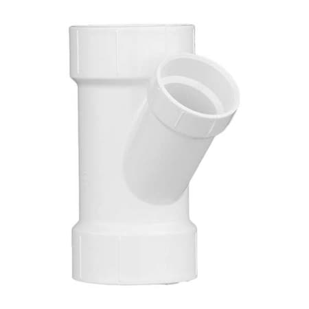 PVC Reducing Wye, Hub, 3 in x 3 in x 2 in Pipe Size MPN:1WJV2