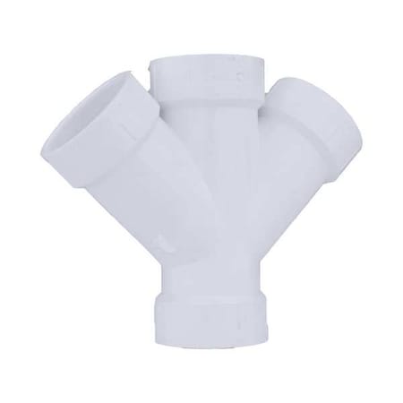 PVC Double Wye, Hub, 1-1/2 in Pipe Size MPN:1WJW1