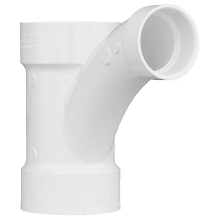 PVC Wye and 45 Degree Elbow, Hub, 3 in x 3 in x 2 in Pipe Size MPN:1WJX3