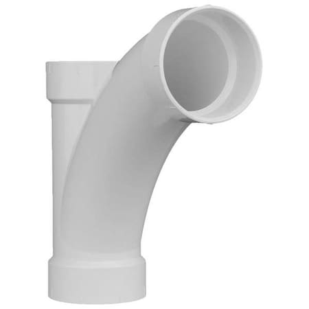 PVC Wye and 45 Degree Elbow, Hub, 4 in Pipe Size MPN:1WJX7