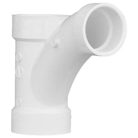 PVC Wye and 45 Degrees Elbow, Hub, 2 in x 2 in x 1 1/2 in Pipe Size MPN:1WJX9