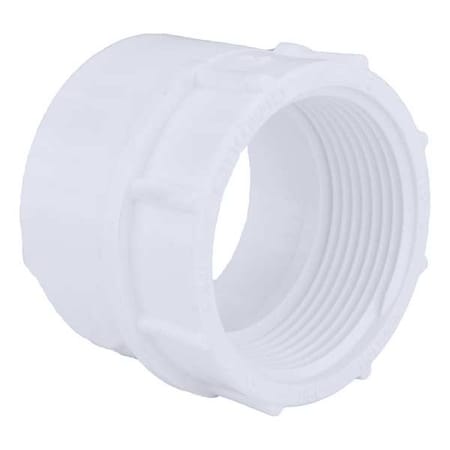 PVC Female Adapter, FNPT X Hub, 1-1/2 in Pipe Size MPN:1WJY2