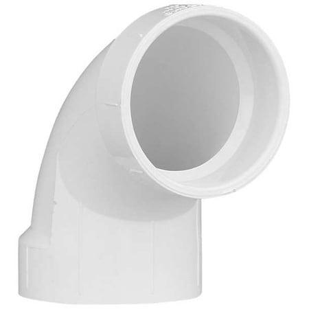 PVC Elbow, 90 Degrees, Hub, 2 in Pipe Size MPN:1WKA2