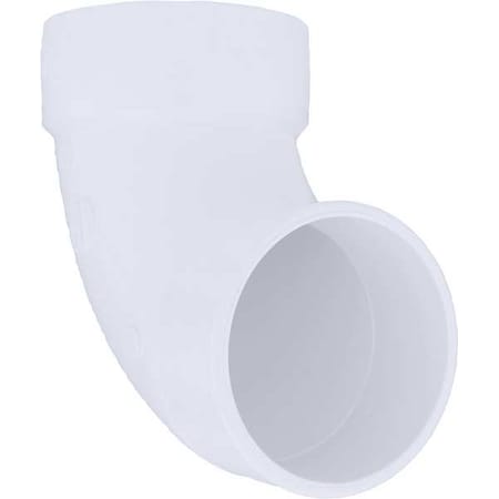 PVC Street Elbow, 90 Degrees, Hub x Spigot, 4 in Pipe Size MPN:1WKB6
