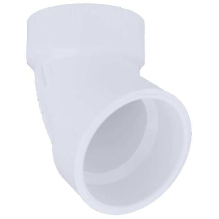 PVC Elbow, 60 Degrees, Hub, 1-1/2 in Pipe Size MPN:1WKD8