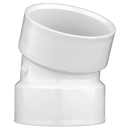 PVC 22-1/2 Degree Elbow, Hub, 3 in Pipe Size MPN:1WKE9
