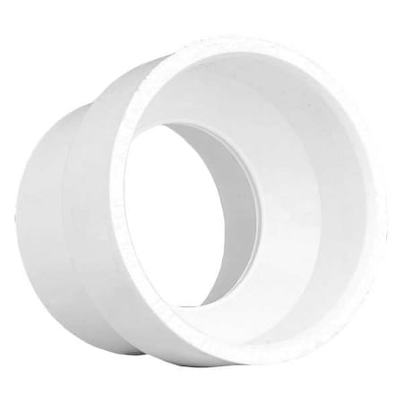 PVC Flush Bushing, Hub x Spigot, 2 in x 1 1/2 in Pipe Size MPN:1WKF2