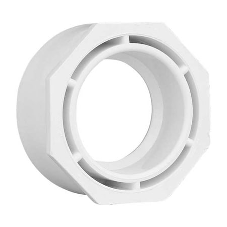PVC Flush Bushing, Hub x Spigot, 3 in x 2 in Pipe Size MPN:1WKF5
