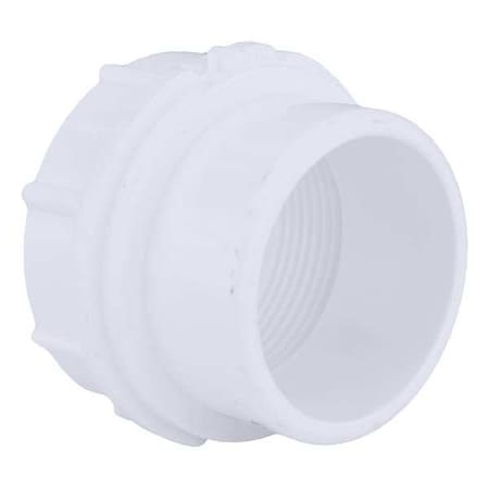 PVC Cleanout Adapter, FNPT x Spigot, 1-1/2 in Pipe Size MPN:1WKF9
