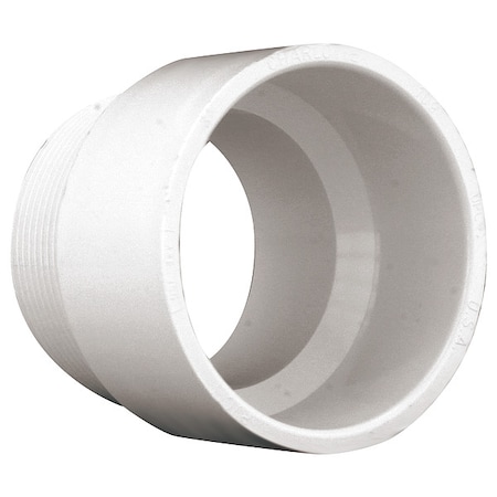 PVC Male Adapter, Hub x MNPT, 3 in Pipe Size MPN:1WKG7