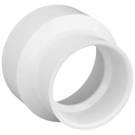 PVC Reducer, Hub, 4 in x 3 in Pipe Size MPN:1WKJ5