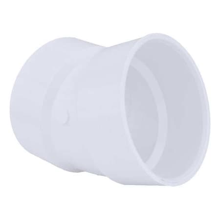 PVC 22-1/2 Degree Elbow, Hub, 4 in Pipe Size MPN:1WKL2