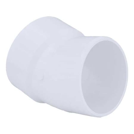 PVC 22-1/2 Degree Elbow, Hub x Spigot, 4 in Pipe Size MPN:1WKL3