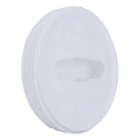 PVC Flush Cleanout Plug, MNPT, 4 in Pipe Size MPN:1WKT1