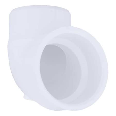 PVC Street Elbow, 90 Degrees, Vent, Hub x Spigot, 1-1/2 in Pipe Size MPN:1WKT7