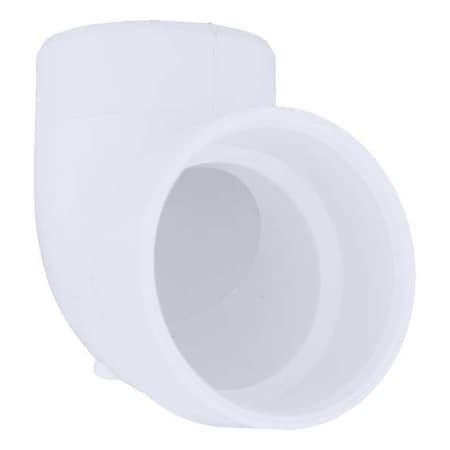 PVC Street Elbow, 90 Degrees, Vent, Hub x Spigot, 2 in Pipe Size MPN:1WKT8