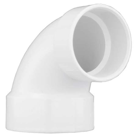 PVC Closet Bend, Hub, 4 in x 3 in Pipe Size MPN:1WKT9