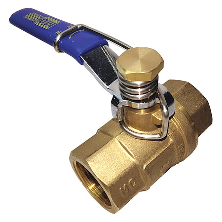 Manual 2-Way Ball Valve, NPT, Brass MPN:1WMP3