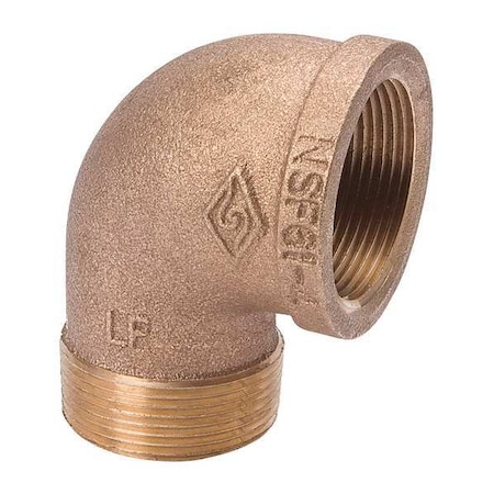 90 Degrees Street Elbow Brass 90 Degrees Street Elbow, 3/8 in Male NPT X 3/8 in Female NPT MPN:22UL06