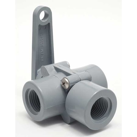Manual 3-Way Ball Valve, 1/2