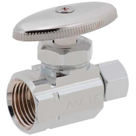 Water Supply Stop, Brass, Multi-Turn, 1/2
