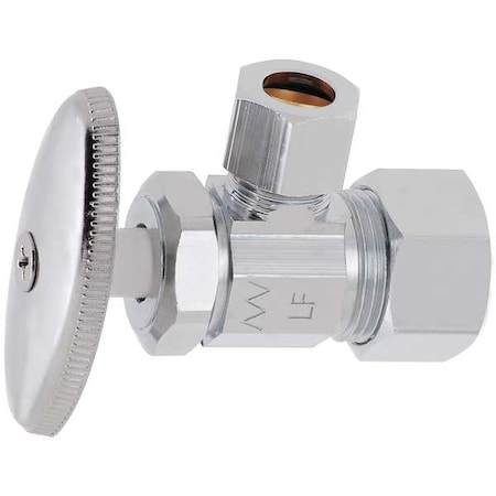 Water Supply Stop, Brass, Multi-Turn, 5/8