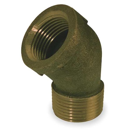 45 Degrees Street Elbow Red Brass 45 Degrees Street Elbow, 2 in Male NPT X 2 in Female NPT MPN:2CFK5