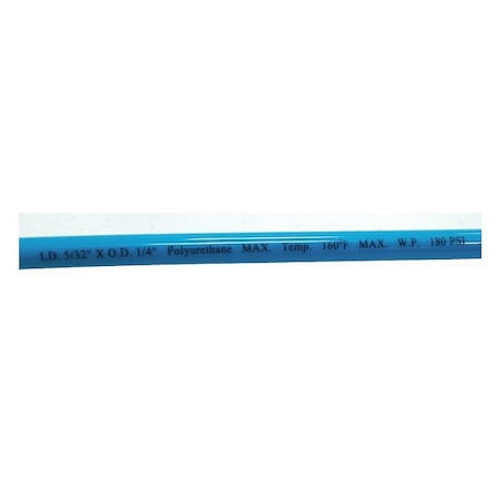 Tubing, 1/4 In OD, 50 Ft L, Light Blue MPN:2LZF3