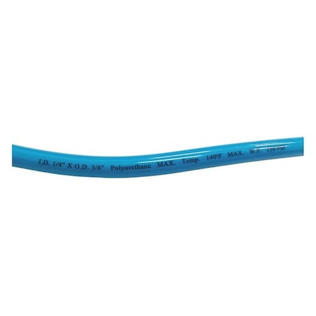 Tubing, 3/8 In OD, 50 Ft L, Light Blue MPN:2LZF4
