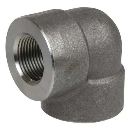 90° Elbow, 316 Stainless Steel, 1/4 in FNPT, Class 3000, ASTM A182, ANSI B16.11 MPN:2TY87