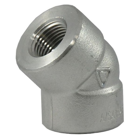 StainlessSteel, 45Elbow, 3/4