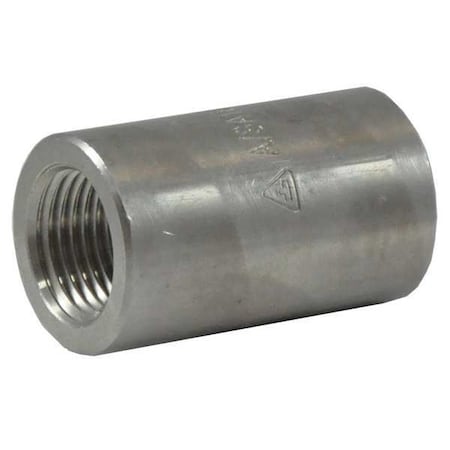 1 in x 1/2 in FNPT 316 Stainless Steel Reducing Coupling, Class 3000 MPN:2UA28
