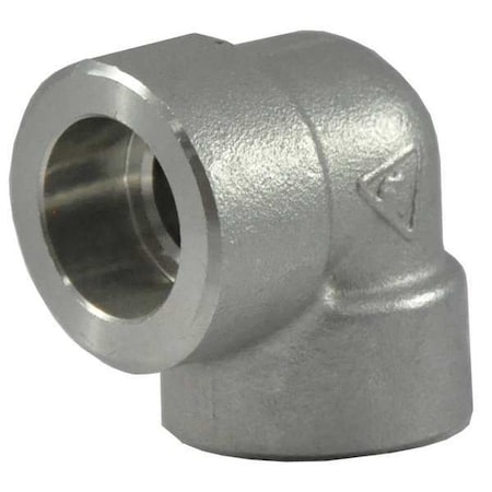 1/2 in Socket Weld 90° Elbow, 316 Stainless Steel, Class 3000 MPN:2UB25