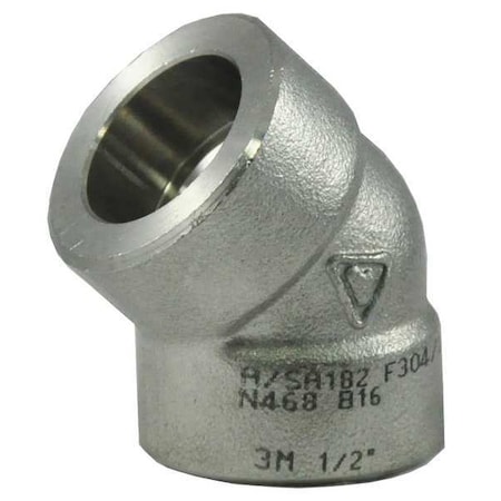 StainlessSteel, 45Elbow, 3/4