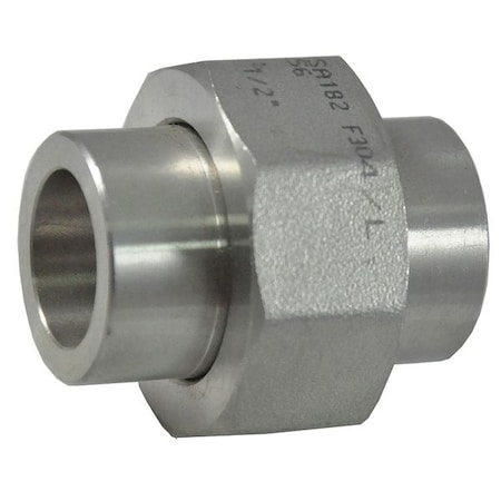 1/2 in Socket Weld Union, 304 Stainless Steel, Class 3000, ASTM A182, MSS SP-83 MPN:2UE39