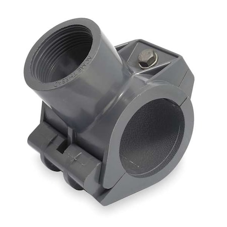 PVC Tee with Saddle Tap, Female Acme, 3 in x 1 1/2 in Pipe Size MPN:364-337