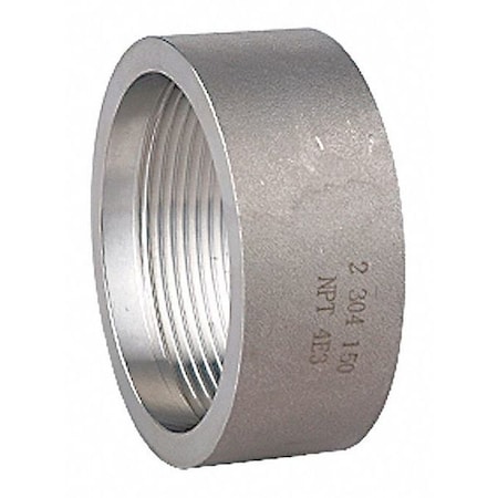 1/4 in FNPT 304 Stainless Steel Half Coupling, Class 150, 300 psi Max Pressure MPN:40HC111N014