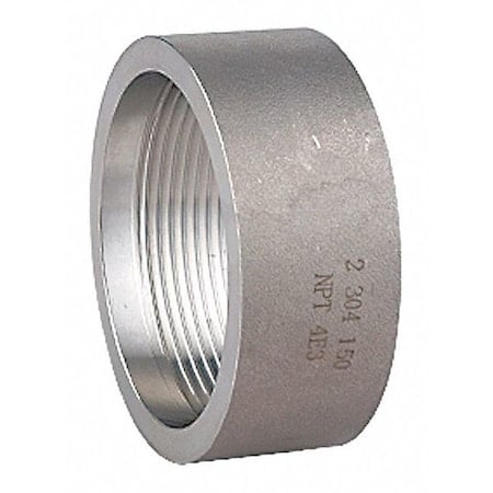 3/8 in FNPT 304 Stainless Steel Half Coupling, Class 150, Schedule 40 MPN:40HC111N038