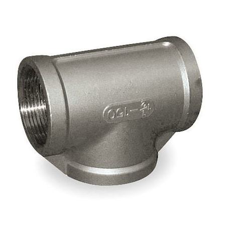 1/8 in FNPT Stainless Steel Threaded Tee, Class 3000, 304 Grade MPN:4307000900