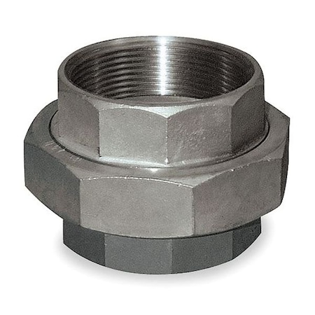 1/8 in FNPT Stainless Steel Threaded Union, Class 3000, 304 Material MPN:4307000950