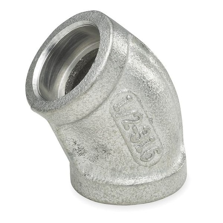 StainlessSteel, 45Elbow, 1/4