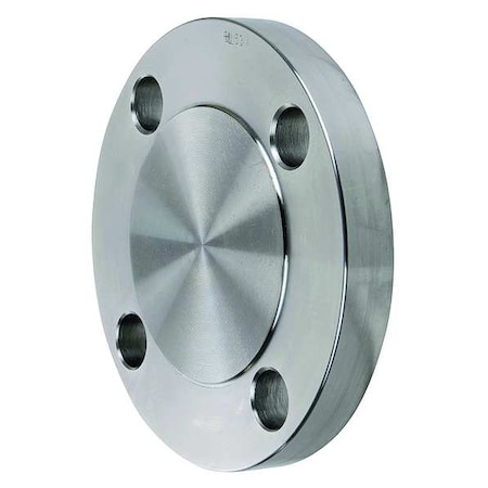 2 in 304 Stainless Steel Blind Flange, Class 300, Raised Face, 8 Bolt Holes, 6.5 in OD MPN:4381003440