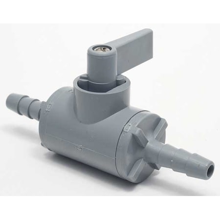 Manual 2-Way Ball Valve, Barb, PVC MPN:5743990