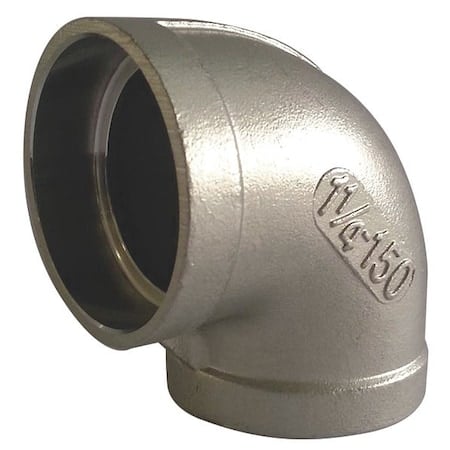 2 in 90° Elbow, 316 Stainless Steel, Socket Weld, Class 150, ASTM A351, ANSI B16.5 MPN:609E111SW020
