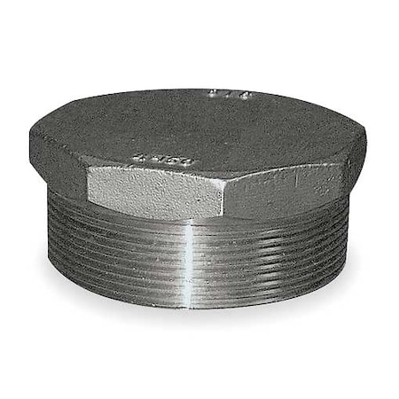 2 in Hex Plug, 316 Stainless Steel, MNPT, Class 150, 37 mm Length MPN:60HP112N020